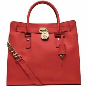 Michael Kors Hamilton bag - extravagant red
